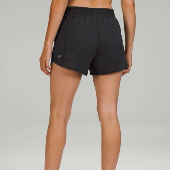 Lululemon Hotty Hot High-Rise 4” Lined Running Shorts Black Chicago Size 4 - Picture 3 of 6